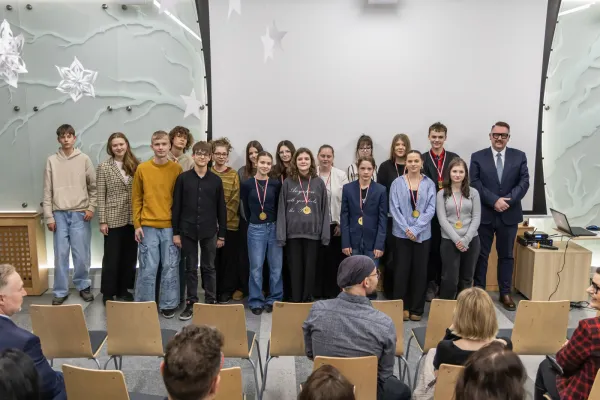 Na zdjęciu uczestnicy projektu 