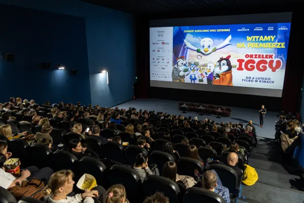 Na zdjęciu sala kinowa podczas prapremiery 