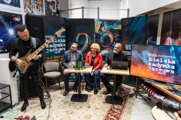 Na zdjęciu od lewej Robert Szewczuga, Adam Ruśniak, Barbara Cybulska-Konsek i Jerzy Batycki