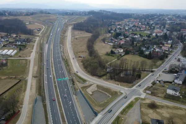 Na zdjęciu układ drogowy 