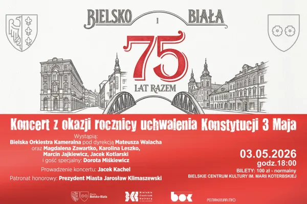 Na zdjęciu plakat koncertu