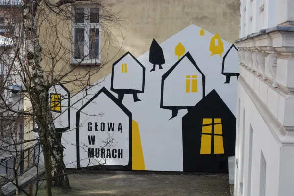 Na zdjęciu mural 