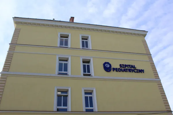 Na zdjęciu budynek Szpitala Pediatrycznego w Bielsku-Białej 