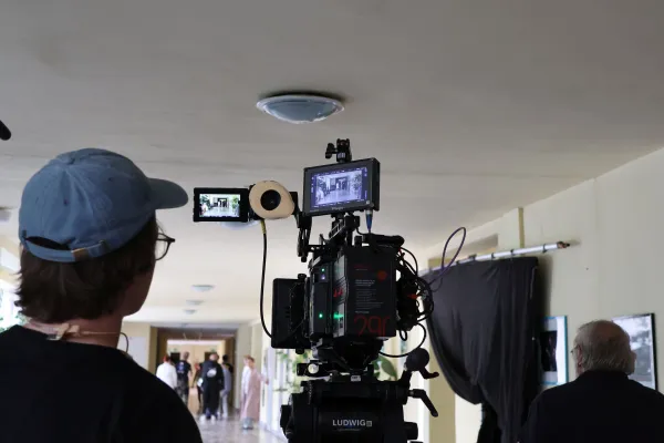 Na zdjęciu ekipa filmowa 