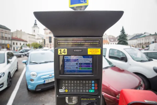 Na zdjęciu parkomat