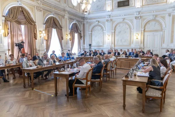 Na zdjęciu obrady sesji Rady Miejskiej w Bielsku-Białej 