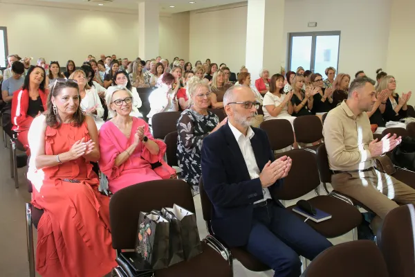 Na zdjęciu dyrektorzy szkół podczas narady 