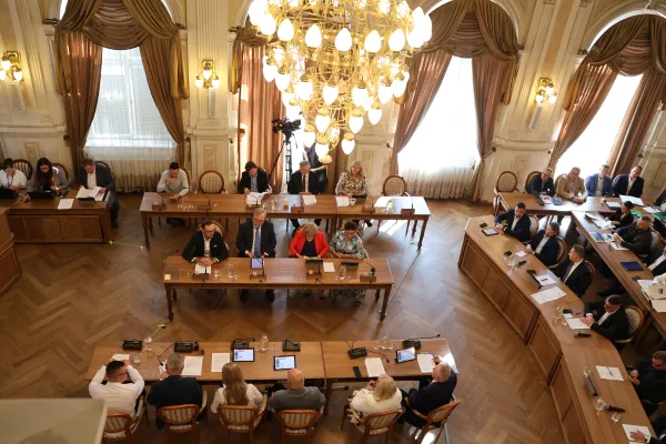 Na zdjęciu obrady sesji Rady Miejskiej w Bielsku-Białej 