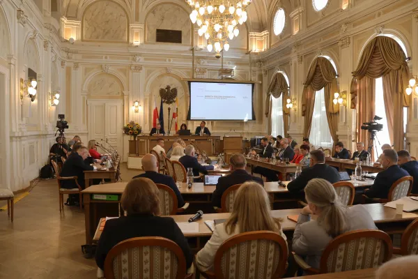 Na zdjęciu obrady sesji Rady Miejskiej w Bielsku-Białej 